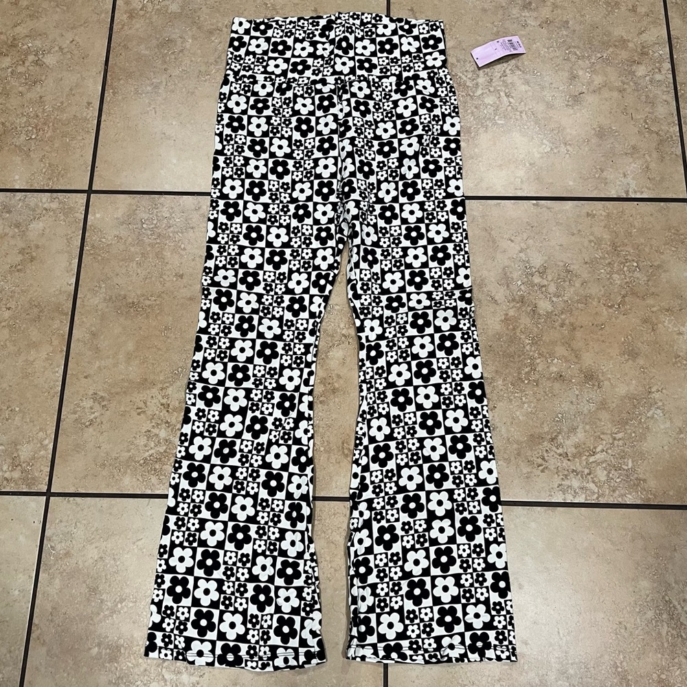Groovy Wild Fable Hippie Costume Floral Bell Bottom Pants Boho Outfit Size L
